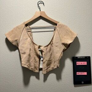 Chic Tan Crop Top